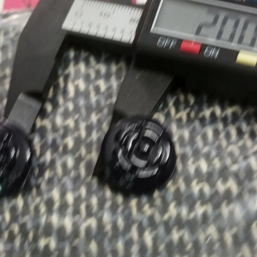 Vintage Chanel BUTTON Set Of 2 Black Metal Camellia Flowers Made In FRANCE